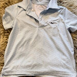 Vineyard Vines Light Blue Patterned Boys' Polo